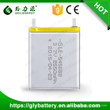 Geilienergy Li-ion Battery 3.7V 2550mAh Rechargeable Li-po Battery
